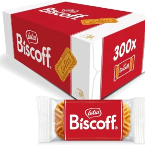 Lotus Biscoff: Individually Wrapped Caramelised Speculoos Biscuit Portion Packs - (Box of 300)