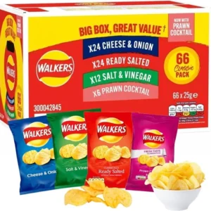 Walkers Snack Mega Crisps Bundle – 126 Pack Bulk Buy - 9 Different Flavours